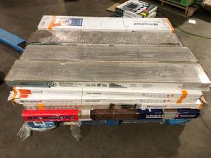 lot 48 image: Pallet of Assorted Mixed Flooring Various Models and Conditions Customer Returns See Pictures