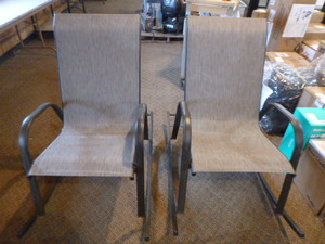 lot 13 image: 2 Patio Rocking Chairs
