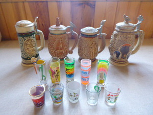 lot 51 image: Avon Beer Steins and Shot Glasses