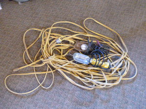 lot 68 image: Extension Cords and Trouble Lights
