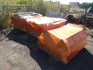 lot 140 image: 3 Pallets of Metal Shelving