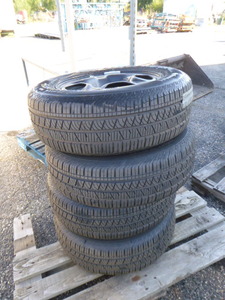 lot 158 image: Set of 4 Continental Cross Contact Tires on Rims