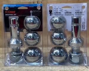 lot 23 image: CURT 8000 lb. cap. 2-516 Hitch Ball Set lot of 2