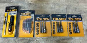 lot 35 image: TOLSEN Screwdriver, Socket, Extractor lot of 5 0918259.8