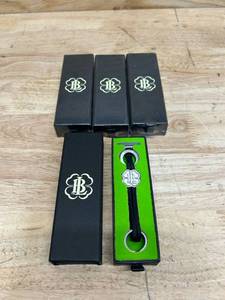 lot 54 image: Lucky Brand Keychain Leather Bracelet Clover Charm Key Ring (Lot of 4)