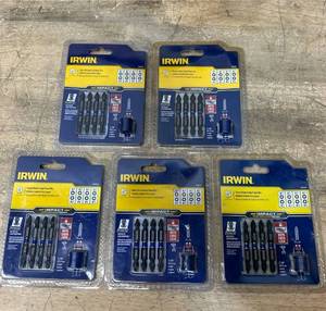 lot 68 image: IRWIN 5-Piece Impact Driver Bit Set lot of 5