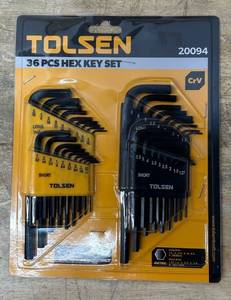 lot 83 image: TOLSEN 36PCS Hex Key Set 0918256.75