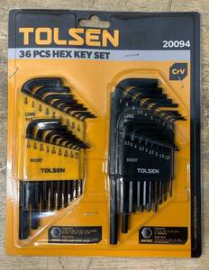 lot 85 image: TOLSEN 36PCS Hex Key Set 0918256.75