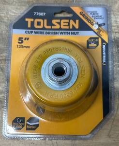 lot 98 image: TOLSEN Cup Wire Brush With Nut 5  0918255.45