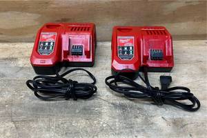 lot 133 image: MILWAUKEE Rapid Charger Lot of 2