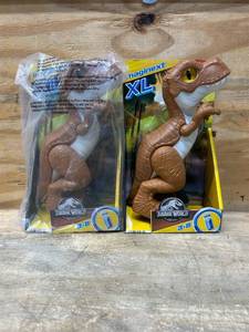 lot 149 image: IMAGINEXT XL Jurassic World Trex lot of 2