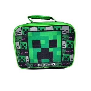 lot 164 image: Minecraft Lot of 2- Insulated Lunch Bag Skeleton Creeper Zombie Mob Gaming