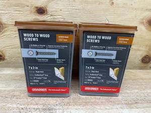 lot 187 image: Grabber - Lot of 2 - 7 x 2 in Wood to Wood Screws