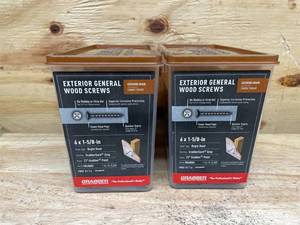 lot 188 image: Grabber - Lot of 2 - 6 x 1-58 in Exterior General Wood Screws