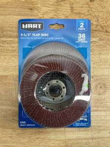 lot 201 image: Hart 4 15  Flap Disk 2pk.