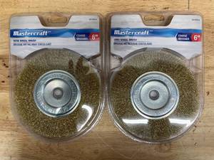 lot 211 image: Mastercraft - Lot of 2 - Wire Wheel Brush 6 Coarse