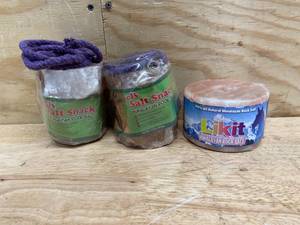 lot 216 image: Lot of 3 - Various Rock Salts for Livestock