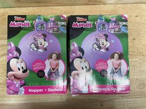 lot 221 image: Hedstrom - Lot of 2 - Minnie Mouse Happy Helpers Hopper Ball, Hop Ball for Kids, 15 Inch (55-73301AZ-A)