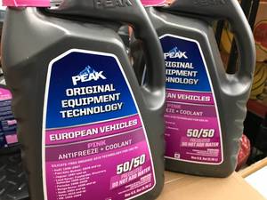 lot 49 image: 2  1 GAL PEAK EUROPEAN VEHICLES PINK ANTIFREEZE & COOLANT