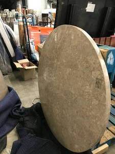 lot 84 image: ROUND MARBLE TABLETOP
