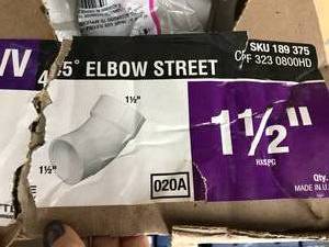 lot 107 image: PVC 45 ELBOW
