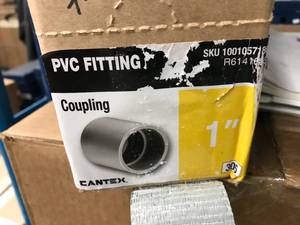 lot 98 image: PVC FITTING 1 COUPLINGS
