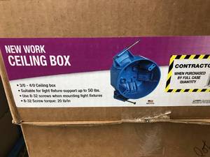 lot 100 image: CEILING BOX- BLUE