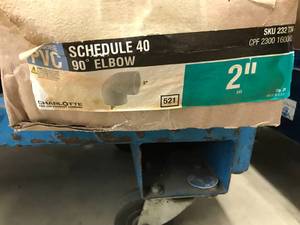 lot 114 image: PVC SCHEDULE 40 2 90 ELBOW