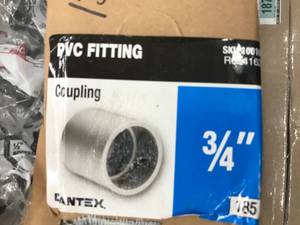 lot 130 image: PVC FITTING, COUPLING 34