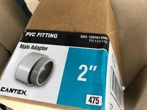 lot 132 image: PVC FITTING, MALE ADAPTER