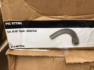 lot 142 image: PVC FITTING, SCHEDULE 40, 90 ELBOW