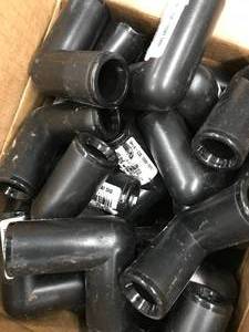 lot 153 image: BLACK PVC ELBOW, 12
