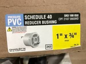 lot 197 image: PVC SCHEDULE 40, REDUCER BUSHING