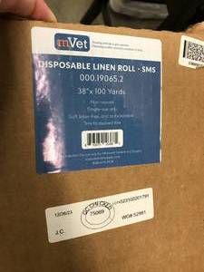 lot 188 image: DISPOSABLE LINEN ROLL, SURGICAL LINER