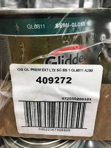 lot 182 image: 4  QUART GLIDDEN PREMIUM, SEMI GLOSS, WHITE, BASE 1