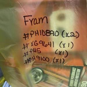 lot 168 image: FRAM OIL FILTERS, ASSORTED