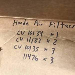 lot 167 image: FRAM AIR FILTERS, HONDA