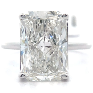 lot 4 image: NEW Impressive 7.01 Carat Diamond Radiant Cut Solitaire Ring in 14k White Gold w IGI Report Number $18,750 Retail VIDEO
