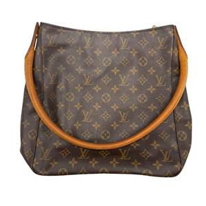 lot 28B image: Louis Vuitton Monogram Looping GM Shoulder Bag Pre-Owned Retail $900