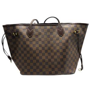 lot 0A image: Louis Vuitton Damier Ebene Neo Neverfull MM Tote Bag Pre-Owned Retail $2,300