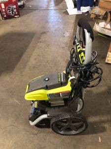 lot 15 image: RYOBI 2500 PSI 1.2 GPM High Performance Cold Water Electric Pressure Washer Missing Pieces  Customer Returns See Pictures