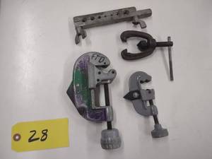 lot 28 image: (2) Tubing Cutters & Flaring Tool...