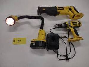 lot 51 image: Dewalt 18 Volt Tools...