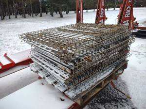 lot 65 image: Approx. (20) Pallet Rack Wire Tops,...