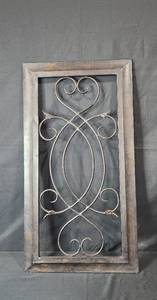 lot 15 image: Decorative Metal Wall Art Panel 40x21 Inches