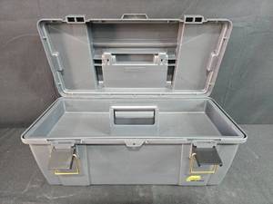 lot 38 image: Plano Tool Box with Organizer Trays and Assorted Hardware