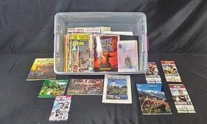 lot 67 image: Collection of Vintage Magazines, Comic Books, Programs, and Event Passes