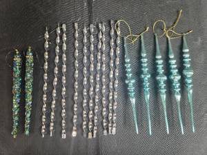 lot 74 image: Collection of Assorted Christmas Ornament Icicles and Drops