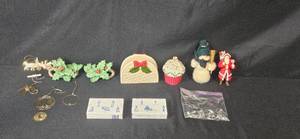 lot 102 image: Holiday Decor and Americana Pewter Figurine Collection