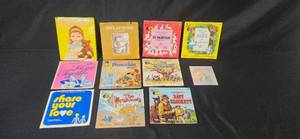 lot 115 image: Vintage Childrens Book and Record Collection Including Disney and Scholastic